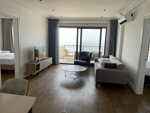 Квартира в Пржно с двумя спальными комнатами и панорамным видом на море